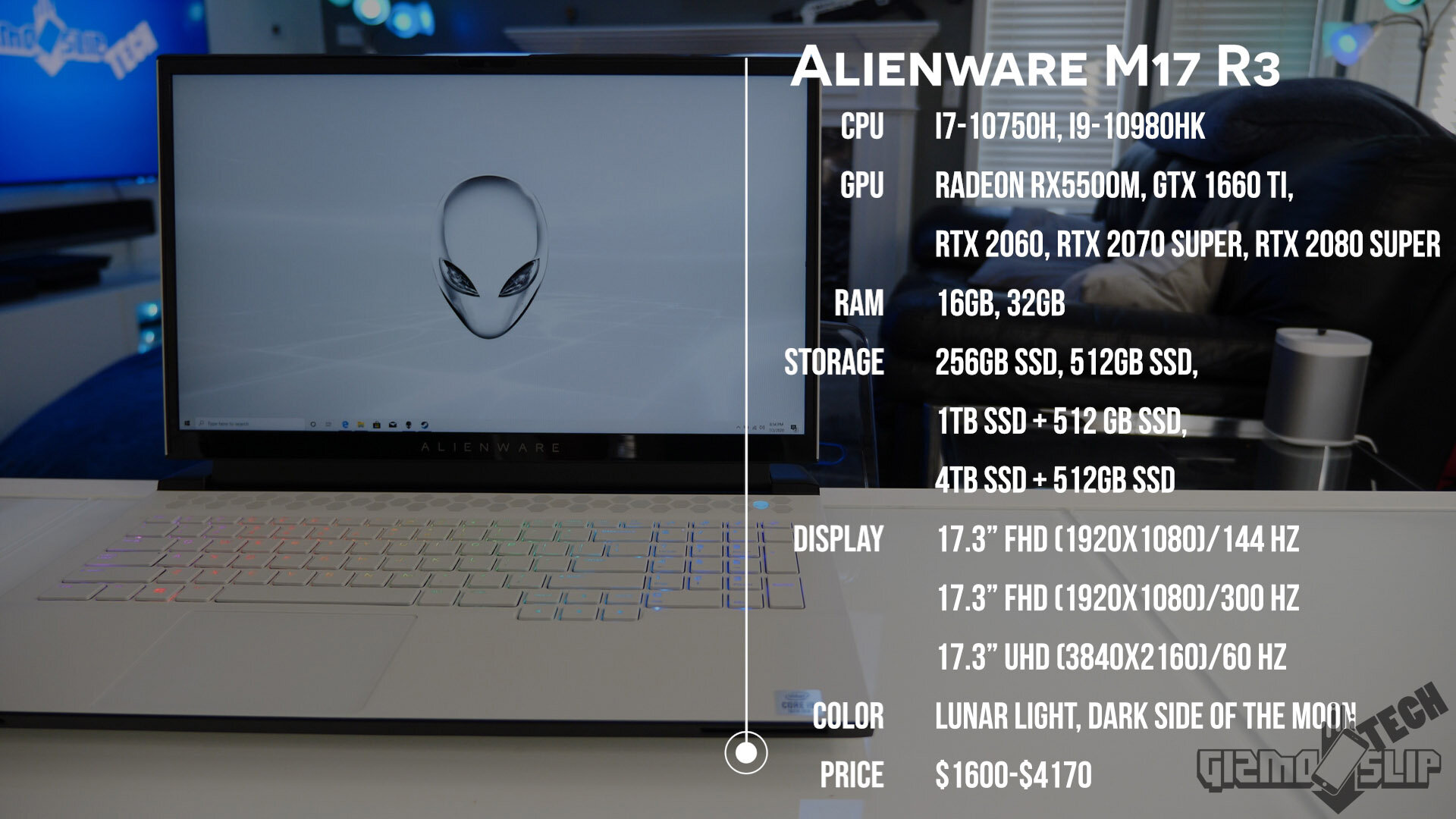 購入品につきお値下げ Alienware i9+2080+512SSD+17inchBag m17R3 ノートPC